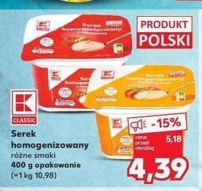 Serek truskawkowy K-classic promocja w Kaufland