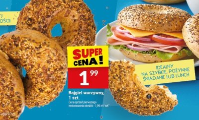 Bajgiel warzywny, 1 szt. promocja w Twój Market