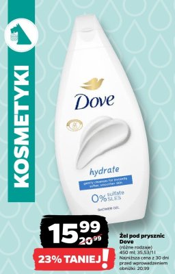 Żel pod prysznic Dove (różne rodzaje) promocja w Netto