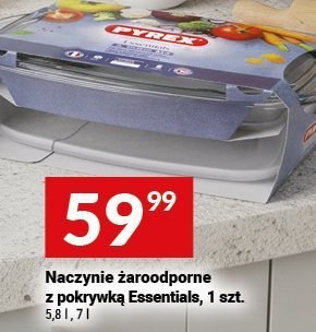 Naczynia żaroodporne z pokrywką Essentials Pyrex, 1 szt. 3,8 l, 7 l promocja w Twój Market