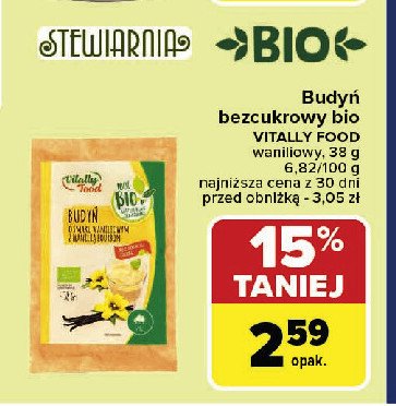 Budyń o smaku waniliowym z wanilią bourbon Vitally food promocja