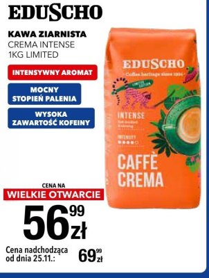 Kawa ziarnista Eduscho CREMA INTENSE 1KG LIMITED promocja w RTV EURO AGD