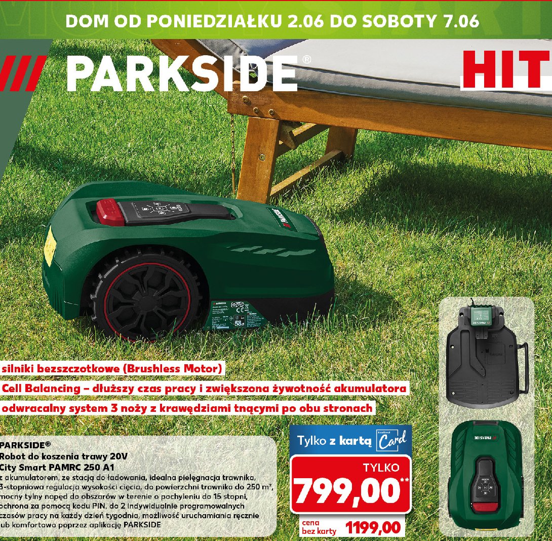 Robot do koszenia trawy 20v Parkside promocja