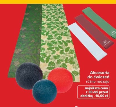 Akcesoria do ćwiczeń różne rodzaje promocja w Carrefour