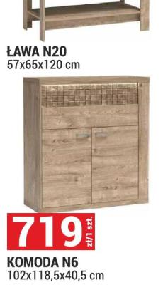Komoda N6 RIBBECK 102x118,5x40,5 cm promocja w Merkury Market
