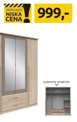 Szafa z lustrem promocja w Black Red White