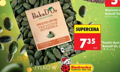 Pestki dyni łuskane 200 g promocja w Biedronka