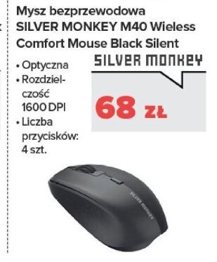 Mysz bezprzewodowa M40 Wireless Comfort Mouse Black Silent promocja w NEONET