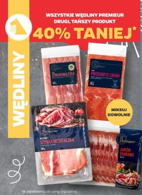 Wędliny wszystkie rodzaje -40% Premieur promocja