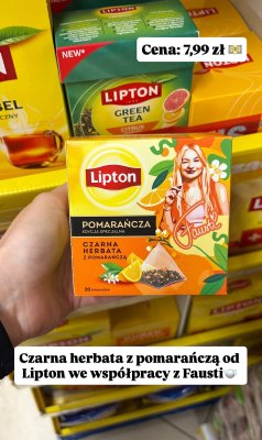 Herbata czarna z pomarańczą  promocja w Dino