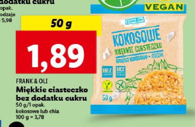 Ciastko kokosowo-migdałowe Frank&oli promocja