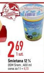 Śmietana 12 % Osm śrem promocja