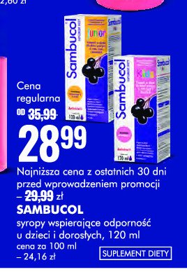 Syrop dla dzieci z czarnego bzu promocja