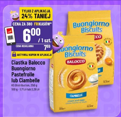Ciastka Balocco Buongiorno Pastefrolle lub Ciambelle promocja w POLOmarket