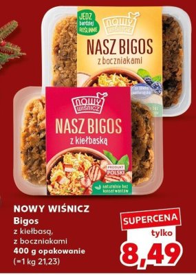 Bigos NOWY WIŚNICZ z kiełbasą z bocznikami 400 g promocja w Kaufland