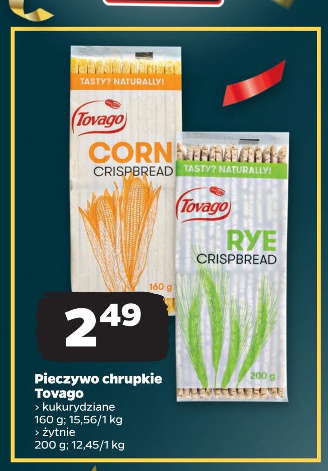 Pieczywo chrupkie żytnie Tovago promocja