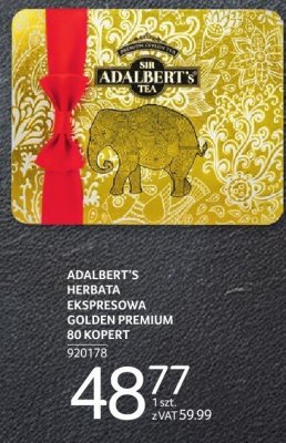 Herbata ADALBERT'S HERBATA EKSPRESOWA GOLDEN PREMIUM 80 KOPERT promocja w Selgros