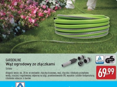 Wąż ogrodowy 20 m + złączki GARDEN LINE promocja