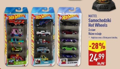 Samochodźiki Hot Wheels MATTEL zestaw promocja w Aldi