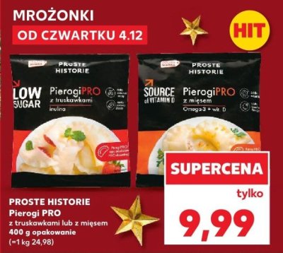 PierogiPRO z truskawkami  promocja w Kaufland