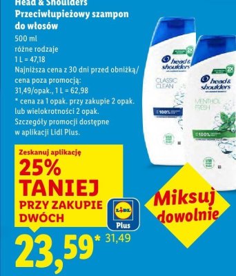 Szampon do włosów przeciwłupieżowy promocja w Lidl