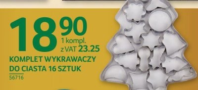 Komplet wykrawaczy do ciasta 16 sztuk promocja w Selgros