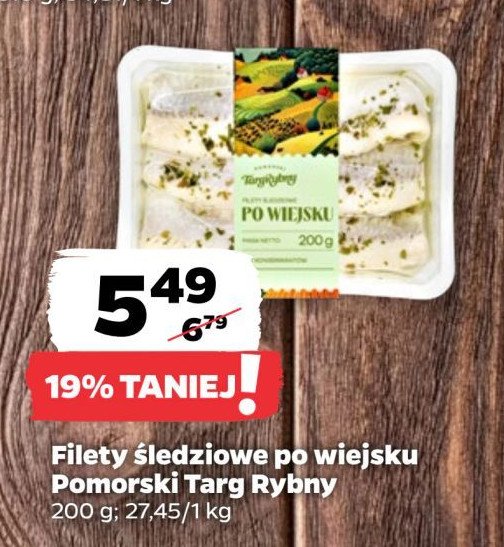 Filety śledziowe po wiejsku Pomorski targ rybny promocja