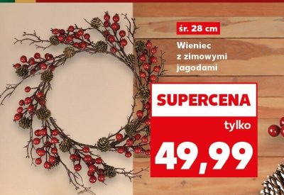 Wieniec z zimowymi jagodami śr. 28 cm promocja w Kaufland