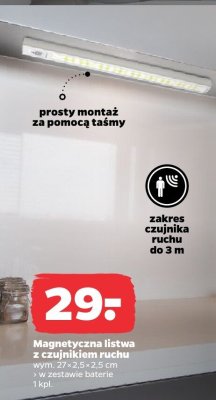 Magnetyczna listwa z czujnikiem ruchu promocja w Netto