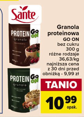 Granola brownie & cherry Sante go on! protein promocja