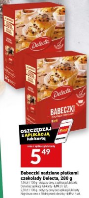Babeczki nadziane płatkami czekolady Delecta, 280 g promocja w Twój Market