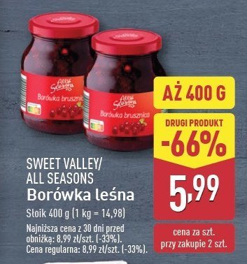 Borówka leśna All seasons promocja w Aldi