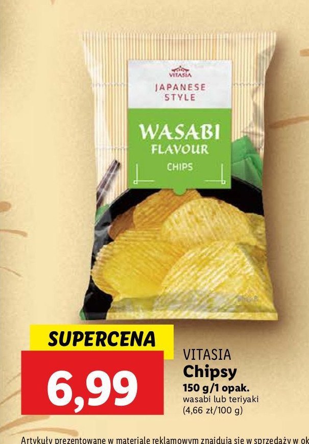 Chipsy wasabi Vitasia japan promocja