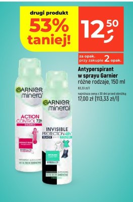 Antyperspirant w sprayu Garnier różne rodzaje promocja w Dealz