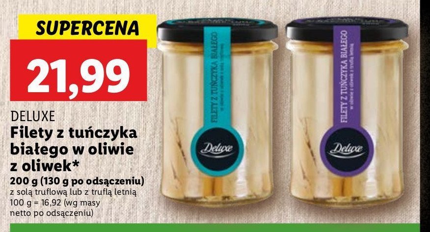 Filety z tuńczyka białego Deluxe promocja