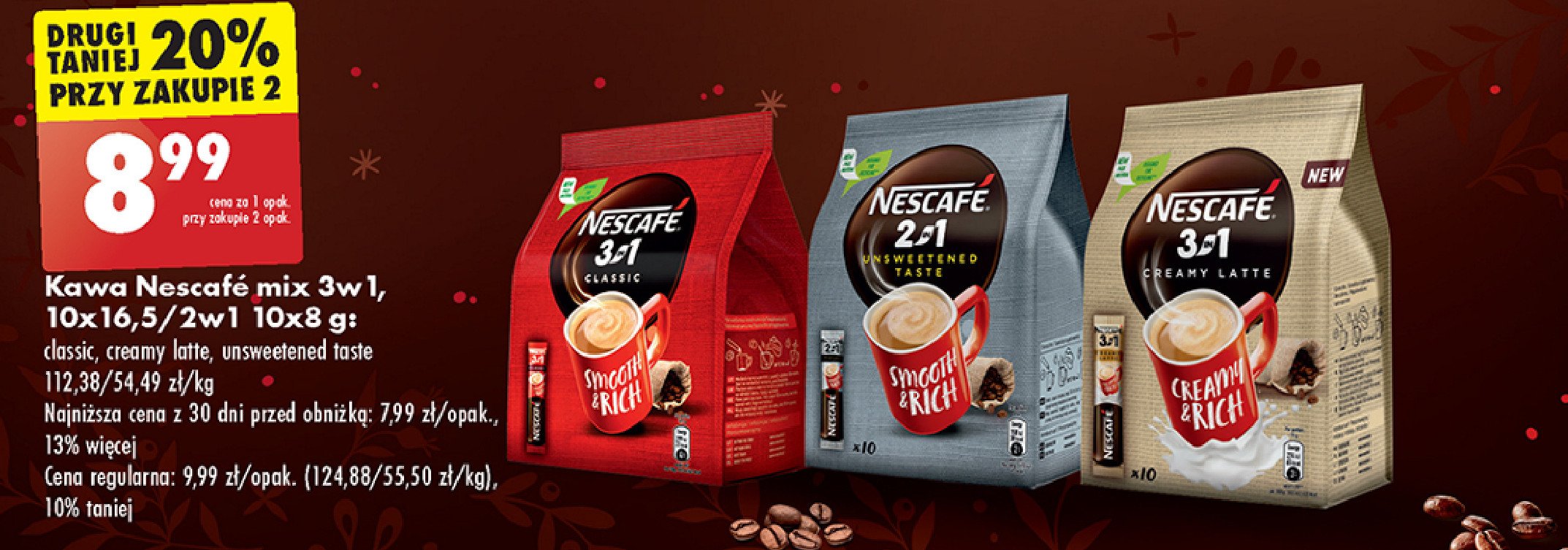 Kawa Nescafe 2in1 coffee + creamer promocja