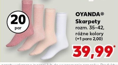 Skarpety, różne kolory promocja w Kaufland