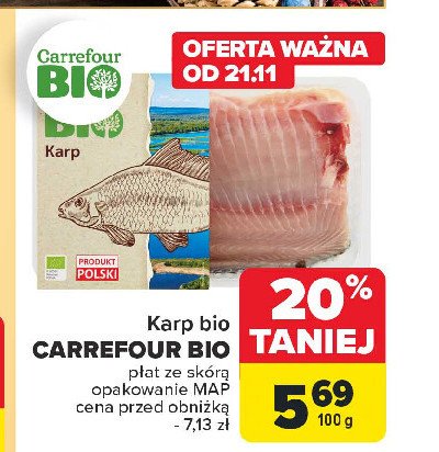 Karp Carrefour bio promocja w Carrefour Market