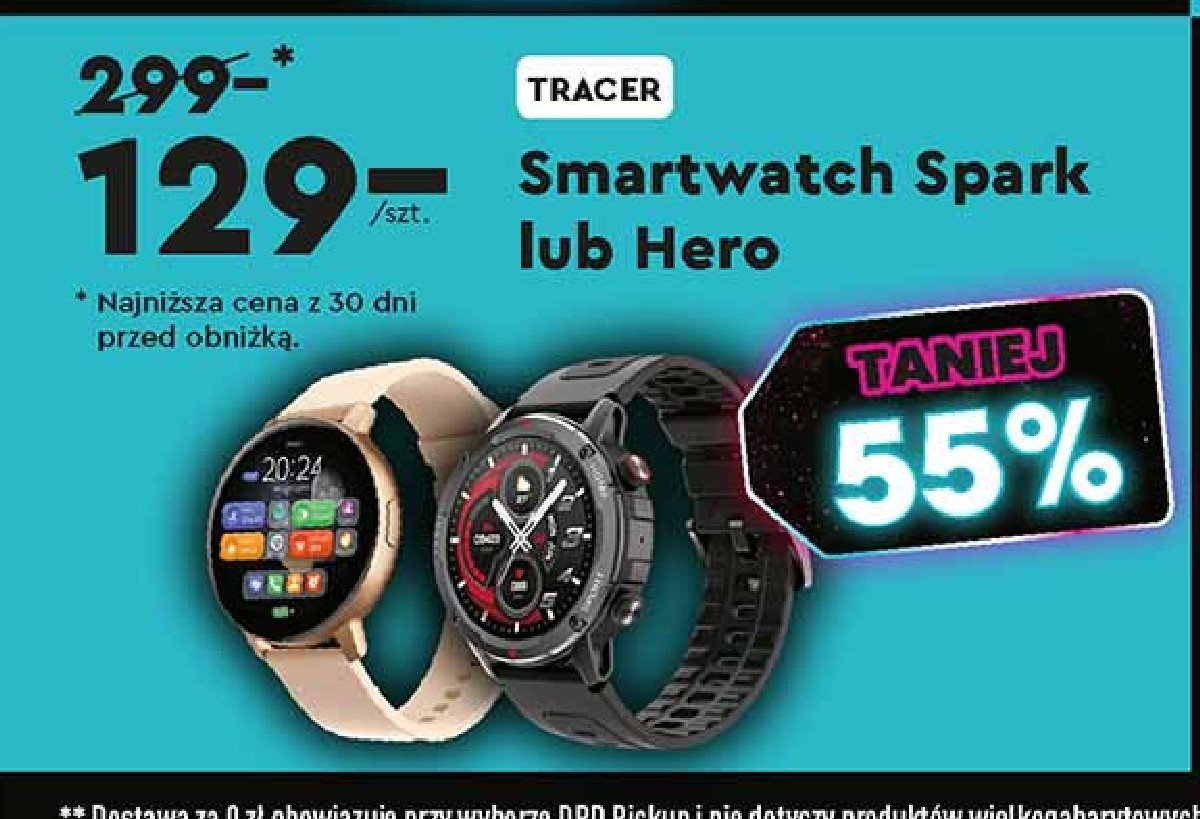 Smartwatch hero Tracer promocja w Biedronka