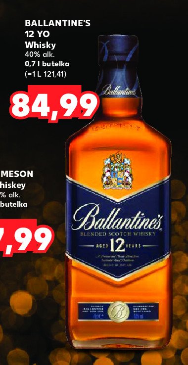 Whisky Ballantine's 12 yo promocja