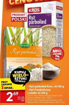 Ryż parboiled Kros, 4x100 g promocja w Twój Market