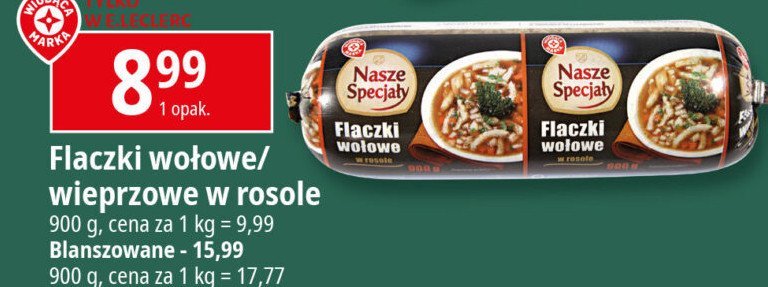 Flaczki wołowe Wiodąca marka nasze specjały promocja