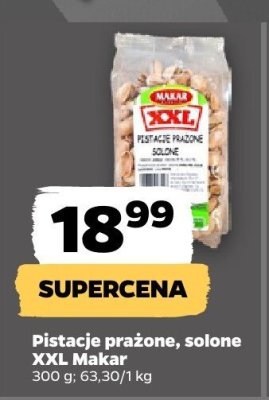 Pistacje prażone, solone XXL Makar promocja w Netto