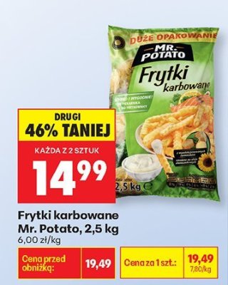 Frytki karbowane Mr. Potato promocja w Biedronka
