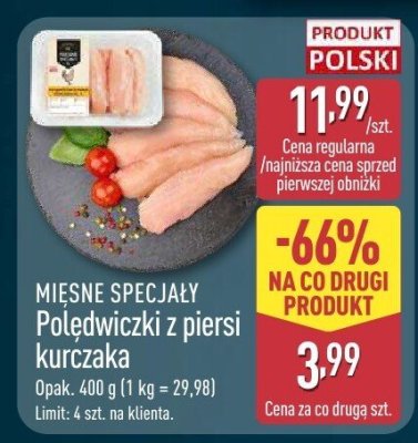 Polędwiczki z piersi kurczaka promocja w Aldi