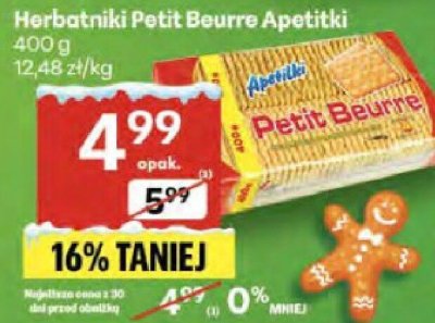 Herbatniki Petit Beurre Apetitki promocja w Delikatesy Centrum