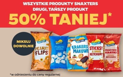 Wszystkie produkty Snaxters DRUGI -50% promocja w Netto