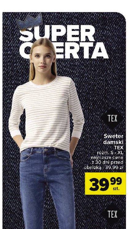 Sweter damski s-xl Tex promocja