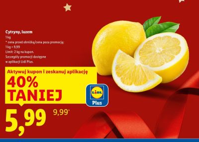 Cytryny promocja w Lidl