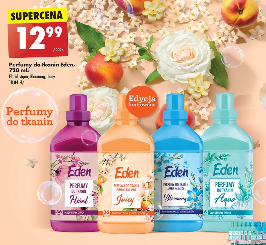 Perfum do tkanin juicy Eden promocja w Biedronka